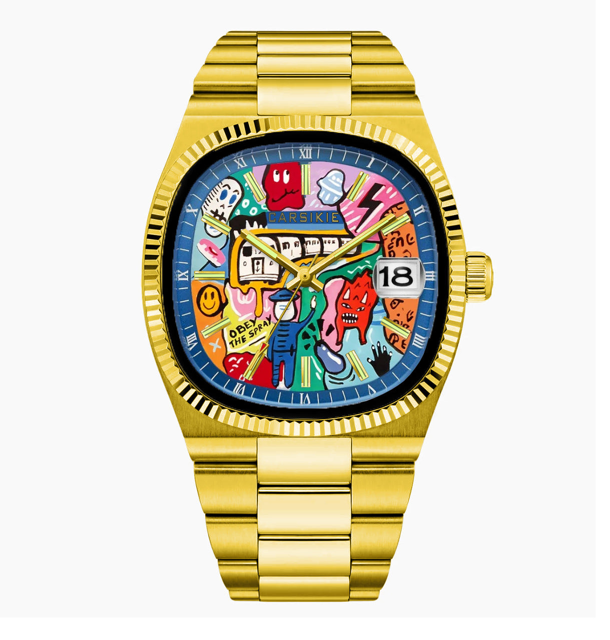 Super Dad - Square Graffiti Quartz Watch