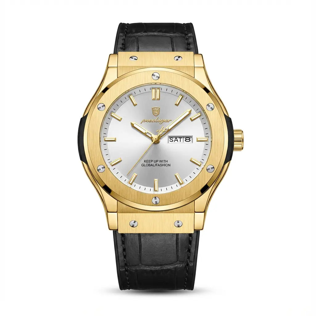 Super Dad - Steel Face Leather Strap