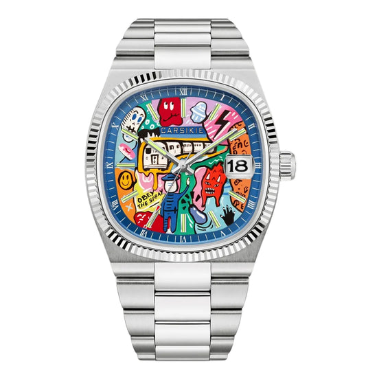 Super Dad - Square Graffiti Quartz Watch