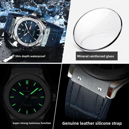 Super Dad - Steel Face Leather Strap