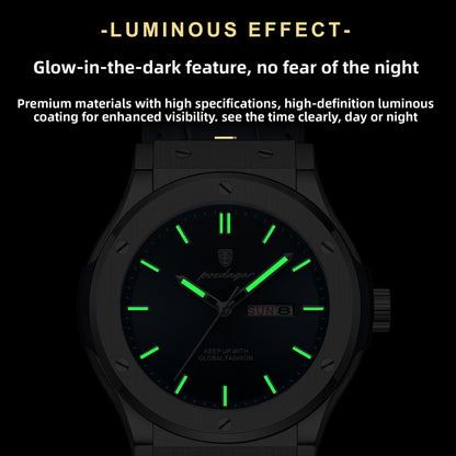 Super Dad - Steel Face Leather Strap