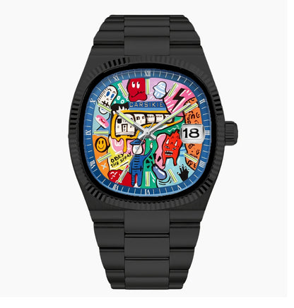 Super Dad - Square Graffiti Quartz Watch