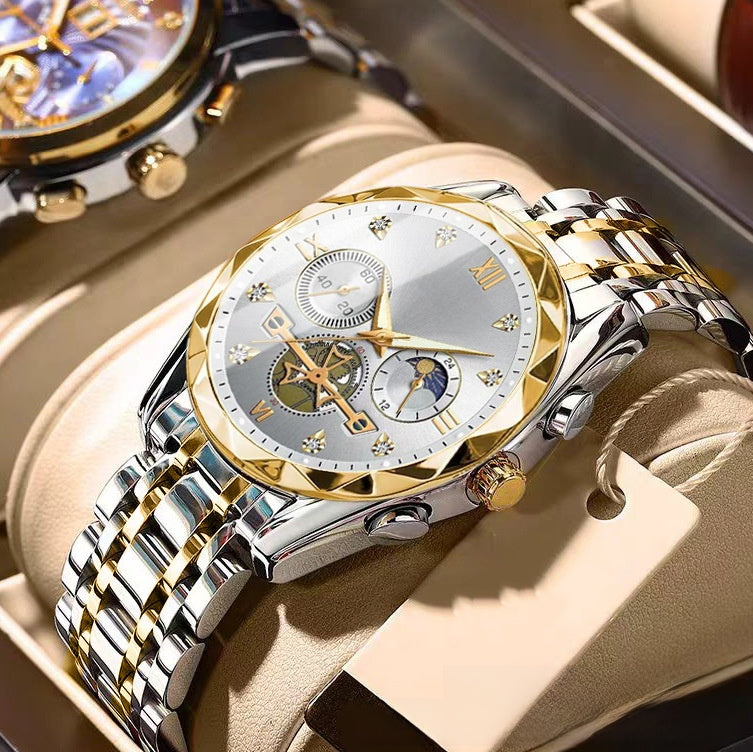 Super Dad - Multifunctional Gold Watch