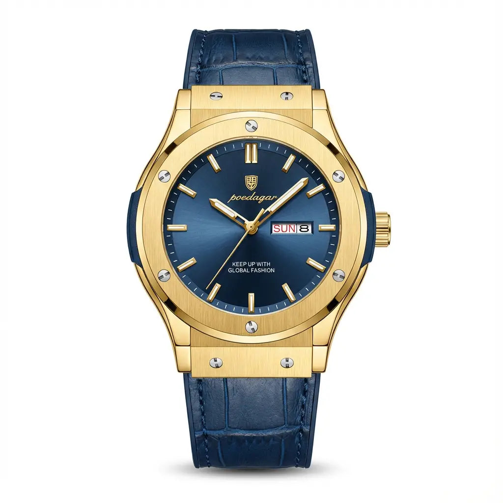 Super Dad - Steel Face Leather Strap