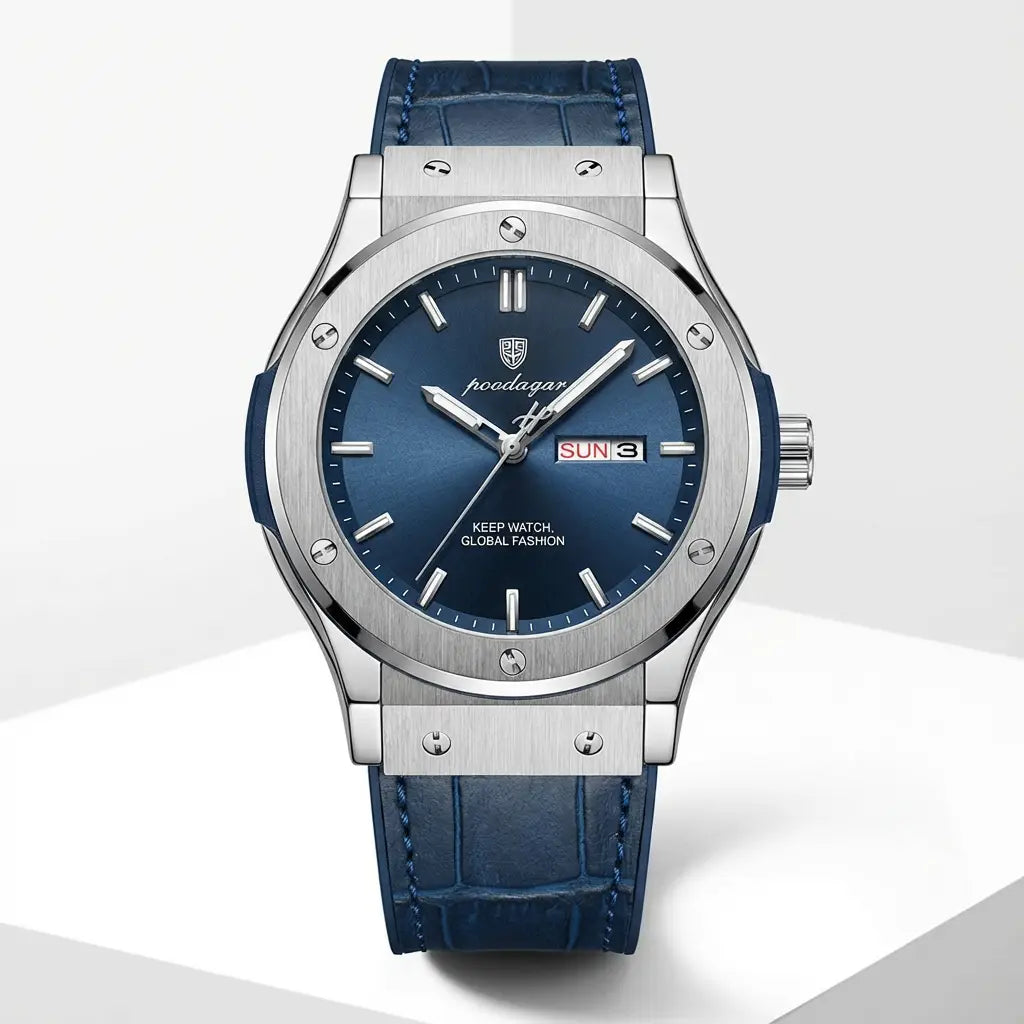 Super Dad - Steel Face Leather Strap