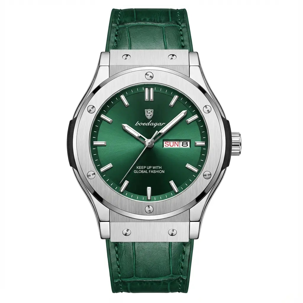 Super Dad - Steel Face Leather Strap