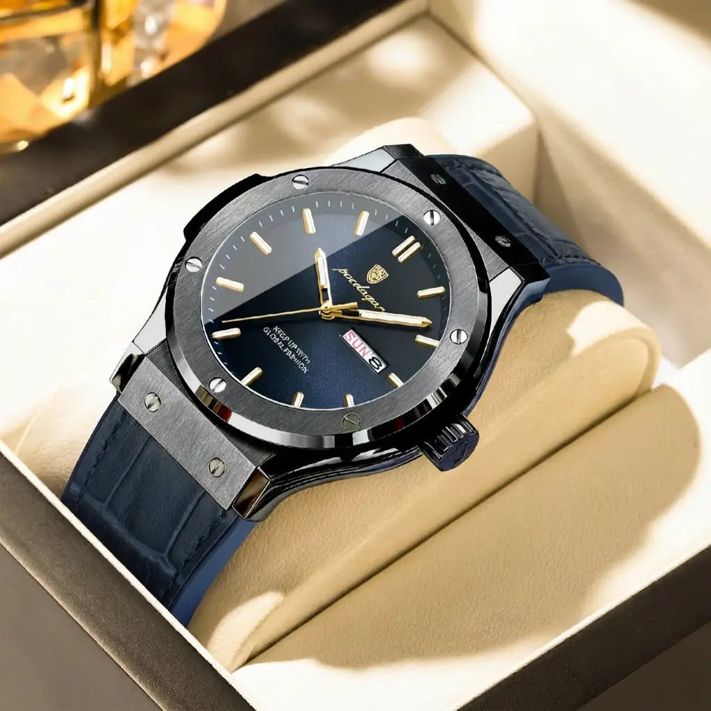 Super Dad - Steel Face Leather Strap